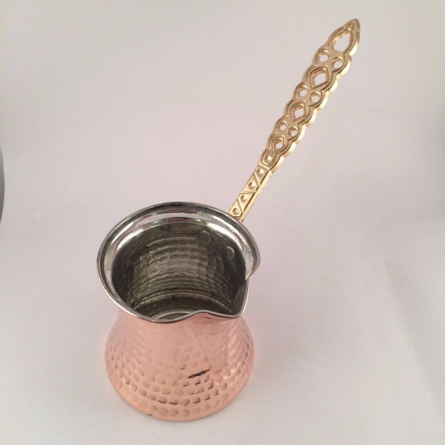 Turkish Copper Handmade Coffee Pot Coffee Maker Cezve S Size
