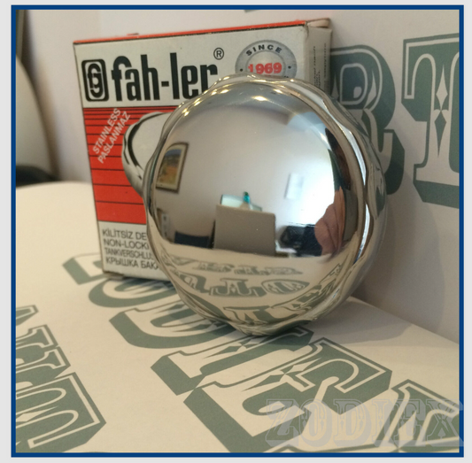STAINLESS STEEL Polished Fuel Petrol Cap Non Locking Fits MGB, MG MIDGET