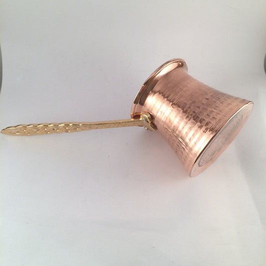 Turkish Copper Handmade Coffee Pot Coffee Maker Cezve L Size