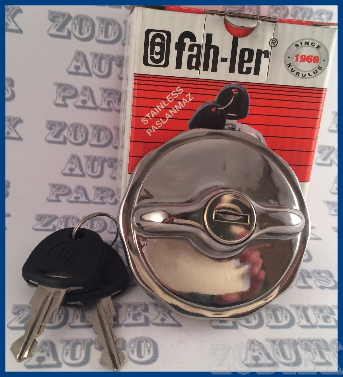 Locking Stainless Steel Fuel Gas / Tank Filler Cap Vintage Polished