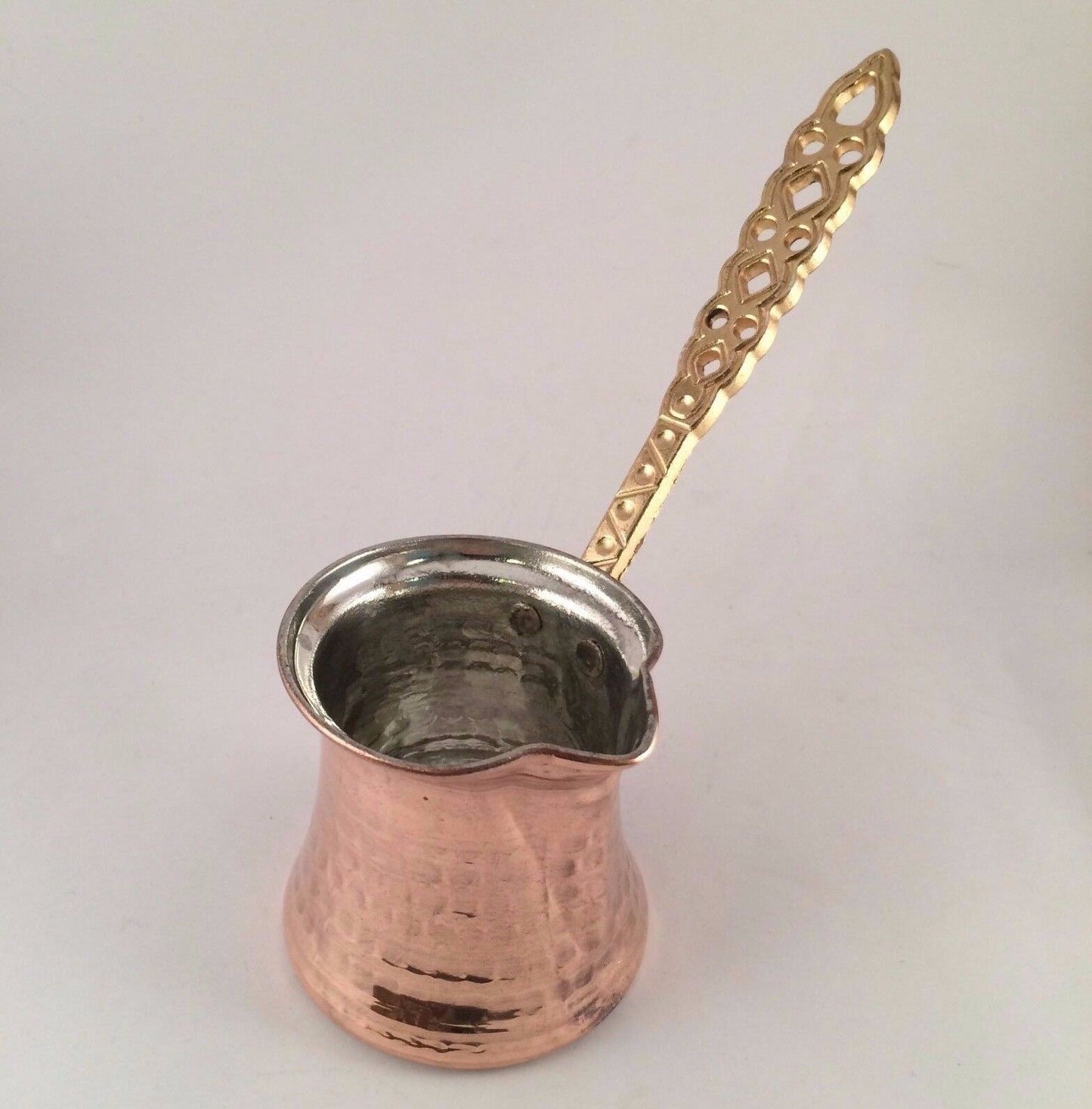Turkish Copper Handmade Coffee Pot Coffee Maker Cezve XS Size