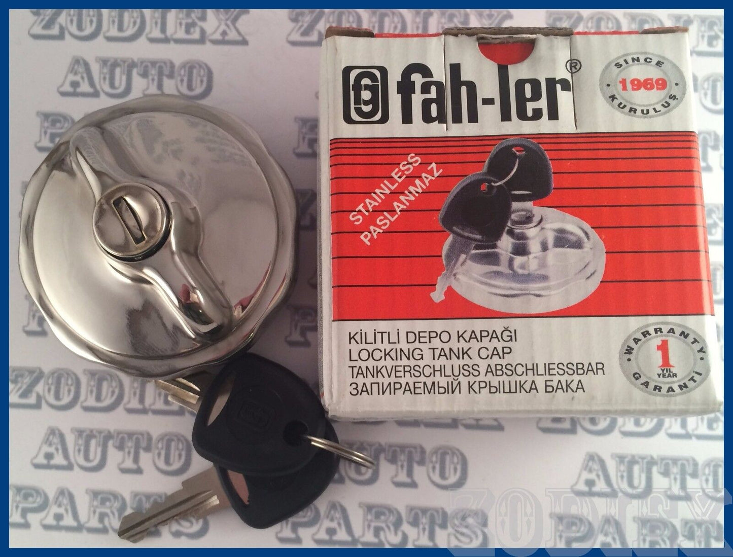 Stainless Steel Locking Gas Cap Fuel - Tank Filler Cap