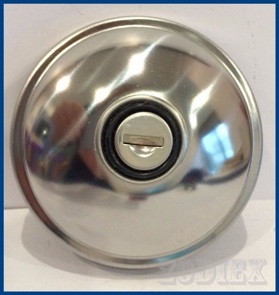 NEW Stainless Steel Vented Locking Fuel Cap - Ford Cortina Mk1