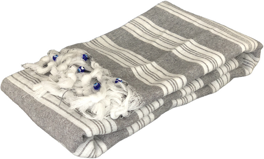TURKISH TOWEL PESHTEMAL PESTEMAL %100 COTTON FOR BATH SPA GYM BEACH Color:Gray
